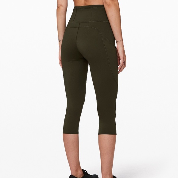 lululemon athletica Pants - Lululemon Fast and Free Tight s4 olive green Nulux
